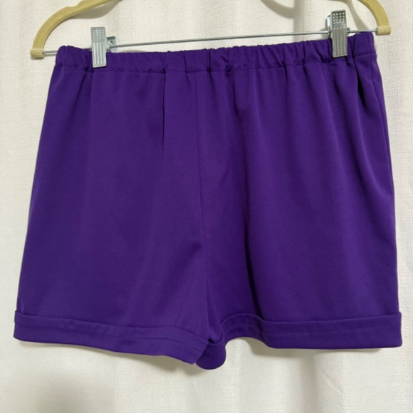 Vintage 60's Lou Ette Purple Keyhole Open Front Maxi with Micro Shorts Size M - Picture 14 of 15